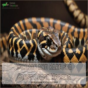 Common and Rare Boa Constrictor Morphs