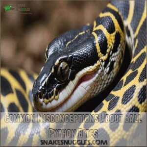 Common Misconceptions About Ball Python Bites