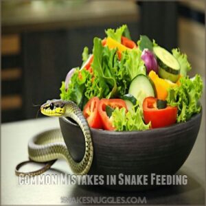 Common Mistakes in Snake Feeding