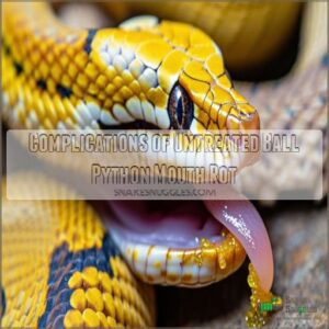 Complications of Untreated Ball Python Mouth Rot