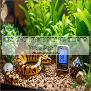 corn snake temperature and humidity