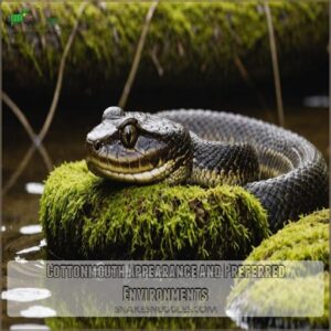 Cottonmouth Appearance and Preferred Environments