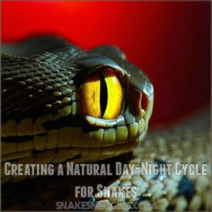 Creating a Natural Day-Night Cycle for Snakes