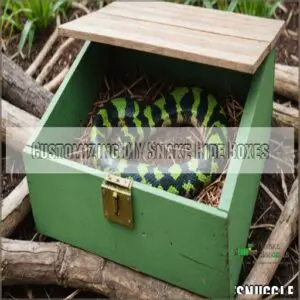 Customizing DIY Snake Hide Boxes