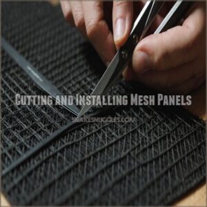 Cutting and Installing Mesh Panels