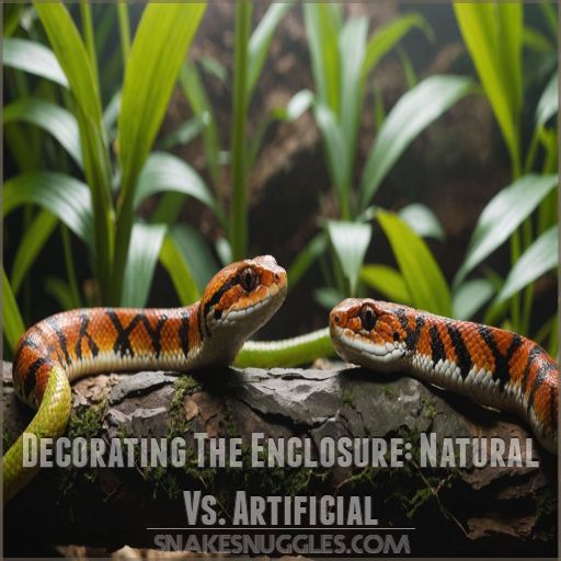 Decorating The Enclosure: Natural Vs. Artificial