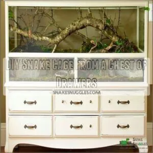 DIY Snake Cage From a Chest of Drawers DIY Snake Cage From a Chest of Drawers