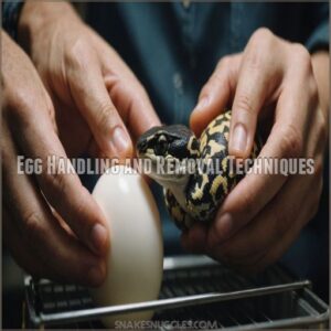 Egg Handling and Removal Techniques