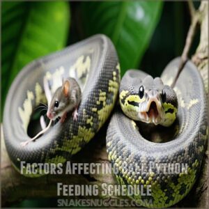 Factors Affecting Ball Python Feeding Schedule