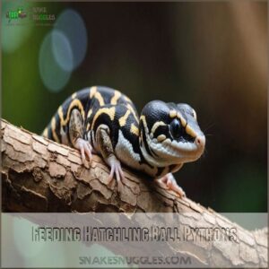 Feeding Hatchling Ball Pythons