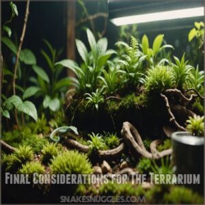 Final Considerations for The Terrarium