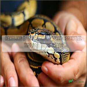 handling a ball python safely