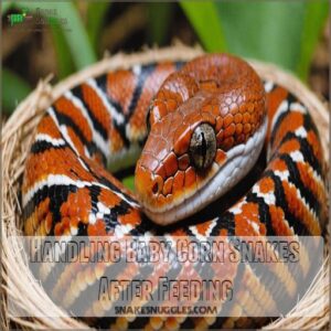 Handling Baby Corn Snakes After Feeding