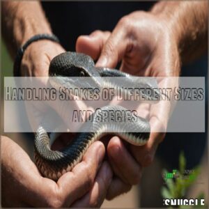 Handling Snakes of Different Sizes and Species