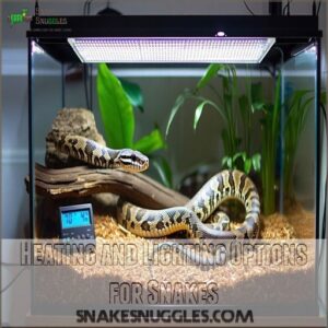 Heating and Lighting Options for Snakes