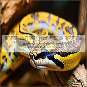 how to care for a ball python