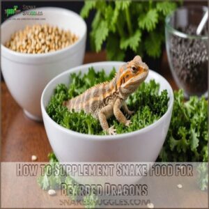 How to Supplement Snake Food for Bearded Dragons