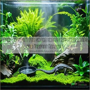 ideal humidity for snake enclosure