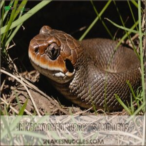 In Abandoned Burrows and Dens