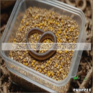 Incubating Corn Snake Eggs