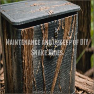 Maintenance and Upkeep of DIY Snake Hides