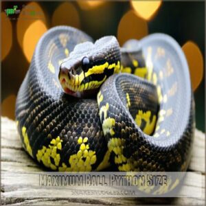 Maximum Ball Python Size