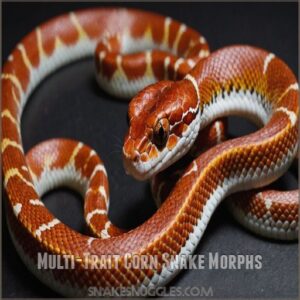 Multi-Trait Corn Snake Morphs