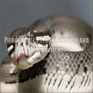 Piebald Ball Python Behavior and Temperament