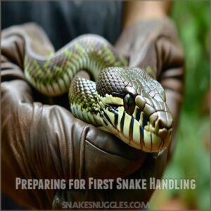 Preparing for First Snake Handling