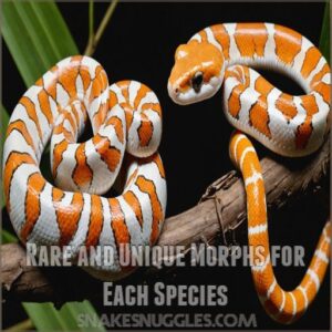 Rare and Unique Morphs for Each Species