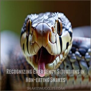 Recognizing Emergency Situations in Non-eating Snakes