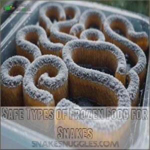 Safe Types of Frozen Food for Snakes