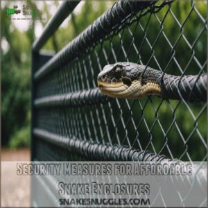 Security Measures for Affordable Snake Enclosures