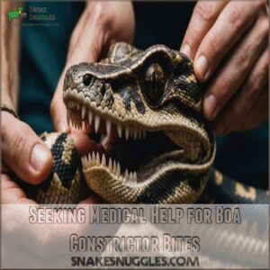 Seeking Medical Help for Boa Constrictor Bites