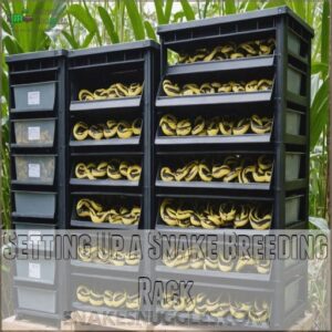 Setting Up a Snake Breeding Rack