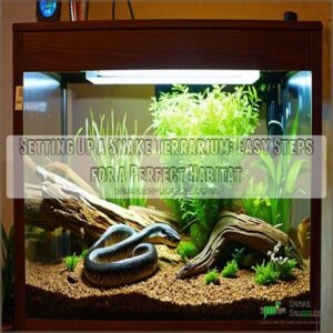 setting up a snake terrarium