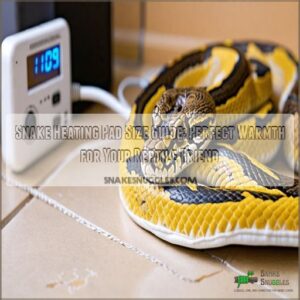 snake heating pad size guide