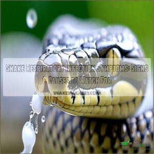 snake respiratory infection symptoms