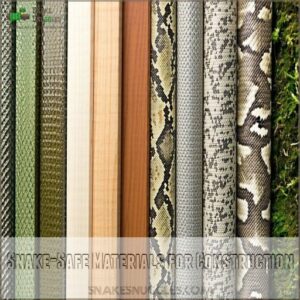 Snake-Safe Materials for Construction