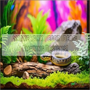 snake tank decor ideas