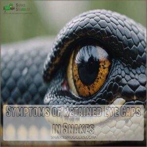 Symptoms of Retained Eye Caps in Snakes