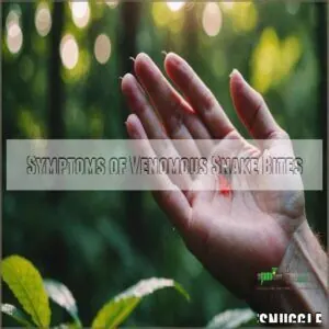 Symptoms of Venomous Snake Bites Symptoms of Venomous Snake Bites