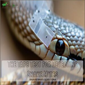 The Tape Test for Detecting Snake Mites