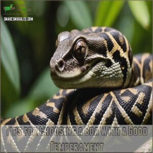 Tips for Choosing a Boa With a Good Temperament