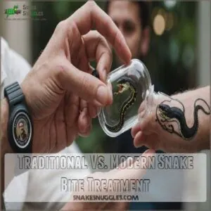 Traditional Vs. Modern Snake Bite Treatment Traditional Vs. Modern Snake Bite Treatment