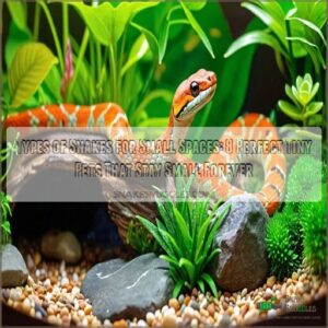 types of snakes for small spaces