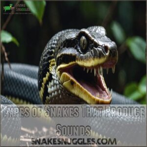 Types of Snakes That Produce Sounds