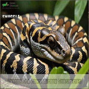 Unique Boa Constrictor Subspecies