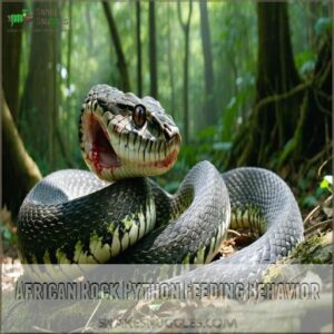 African Rock Python Feeding Behavior