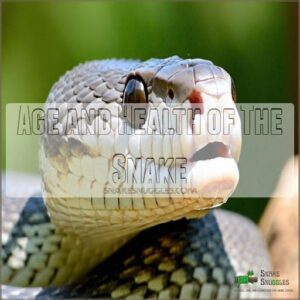 Age and Health of The Snake